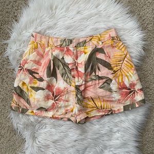 {Joie} Floral Linen Shorts - Women's 4